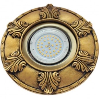 Накладка широкая гипсовая ECOLA FN53Z1EFT листья, черненая бронза