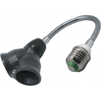 Переходник гибкий ECOLA BASE A7F27BEAY с цоколя E27 на 2хE27, 150мм, черный Переходник гибкий ECOLA BASE A7F27BEAY с цоколя E27 на 2хE27, 150мм, черный