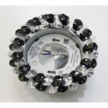 Встраиваемый светильник ECOLA GX53 H4 GLASS FB53RYECB прозрачный, черный, хром Встраиваемый светильник ECOLA GX53 H4 GLASS FB53RYECB прозрачный, черный, хром